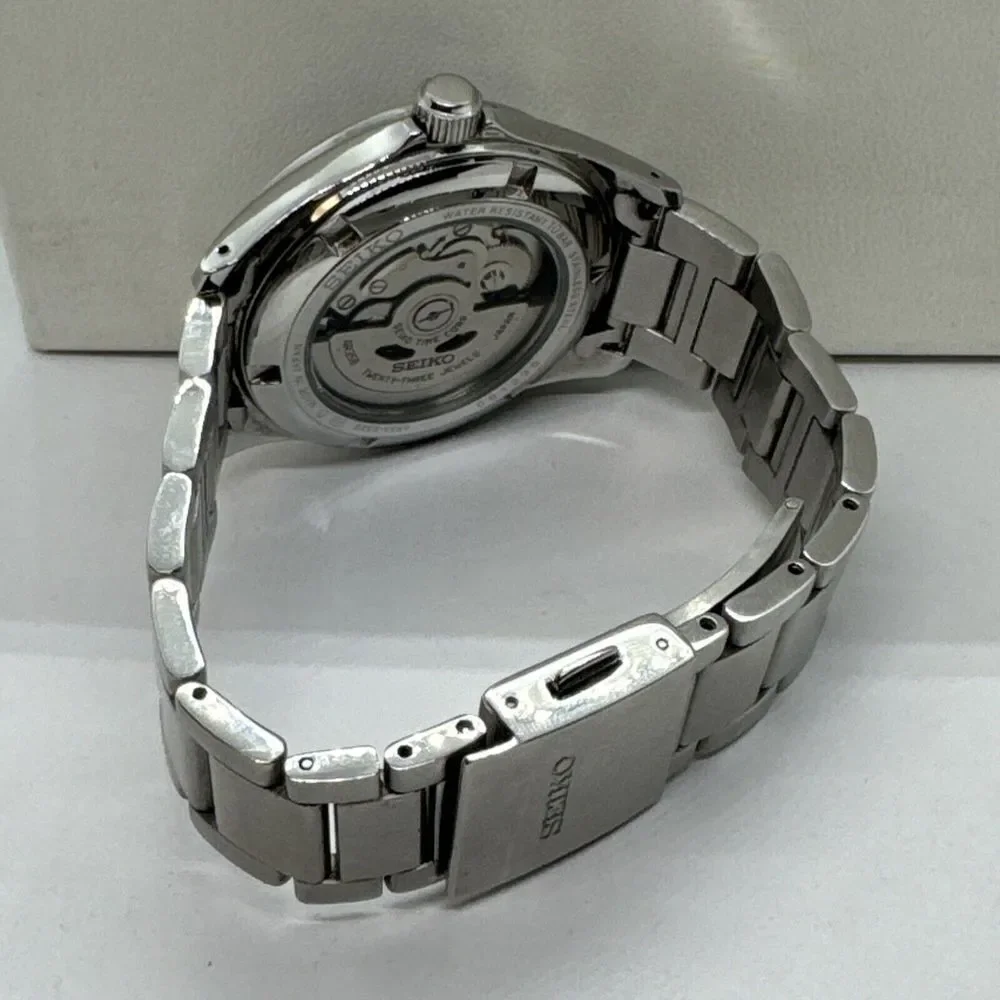 Seiko SZSB013 Men's Silver Stainless Steel Analog Dial Automatic Watch JNA97